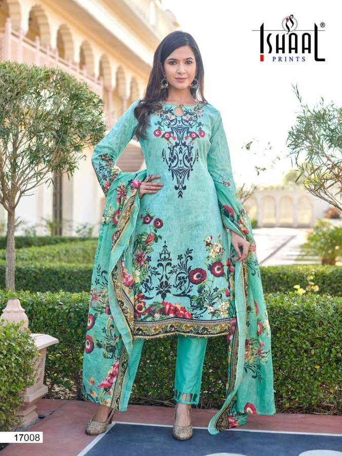Ishaal Gulmohar 17 Latest Pure lawn Karachi Cotton Dress Material Collection 